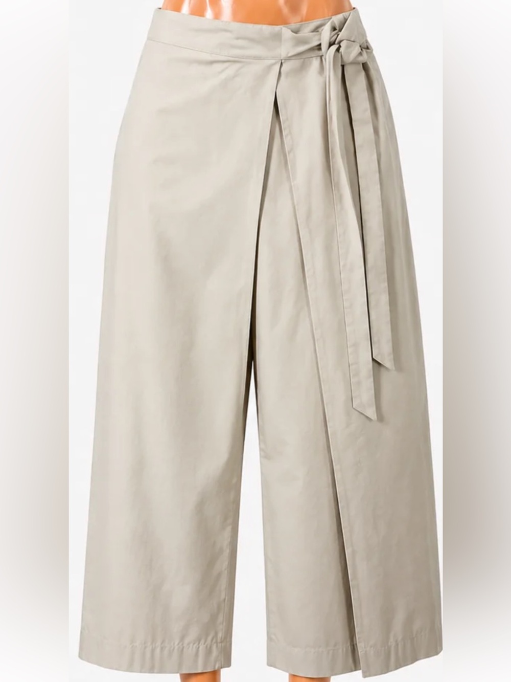 Banana Republic High-Waist Wide Leg Women’s Fold Over Pants in Light Beige- M
